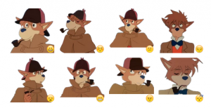 Sherlock Hound stickers