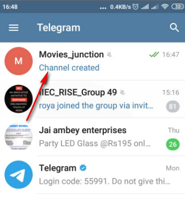 Create Telegram Channel