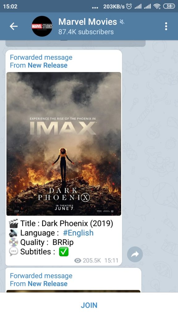 english movie download telegram link