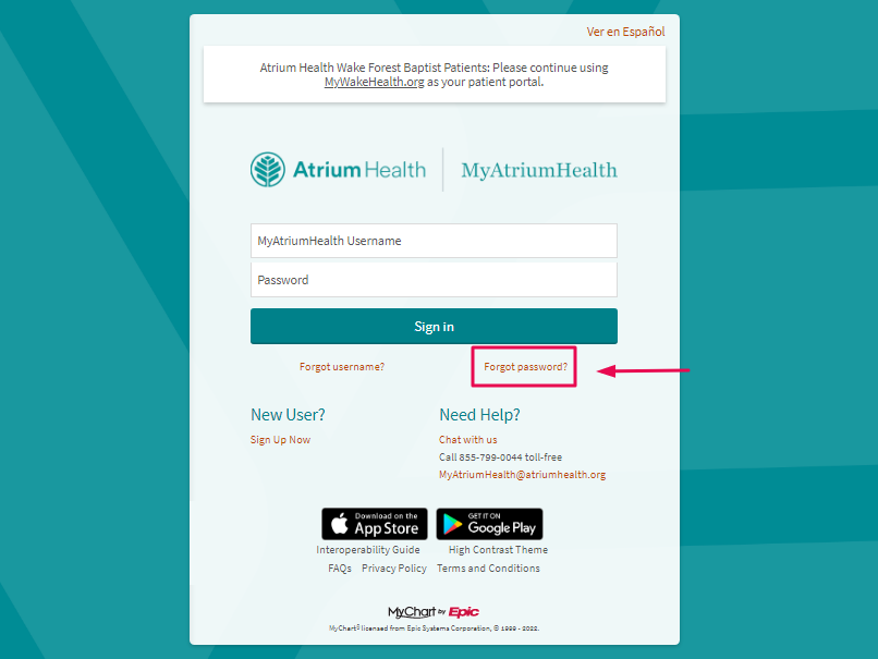 Atrium Health MyChart Patient Portal