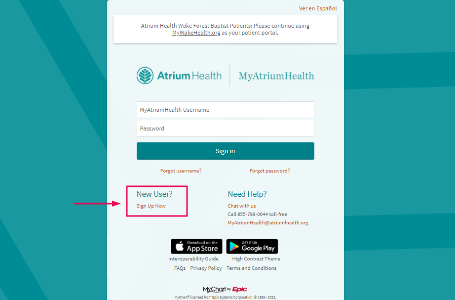 Atrium Health MyChart Patient Portal 