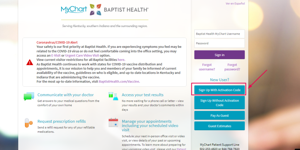 Baptist Health My Chart Patient Portal