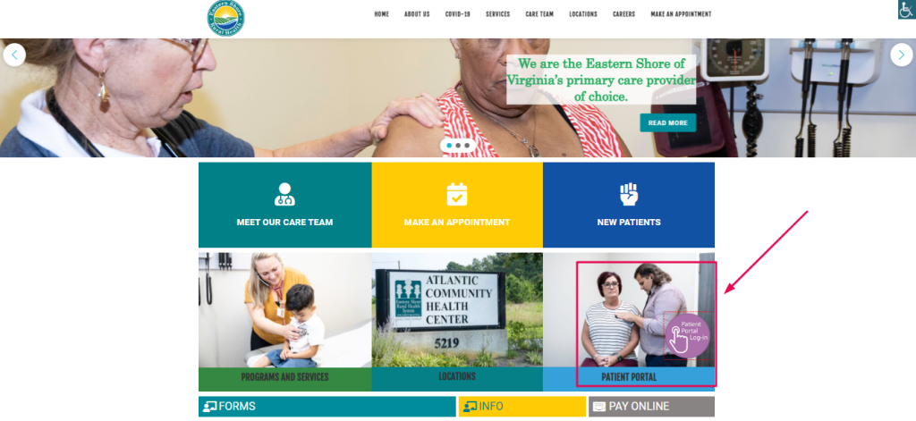 Eastern Shore Rural Health Patient Portal