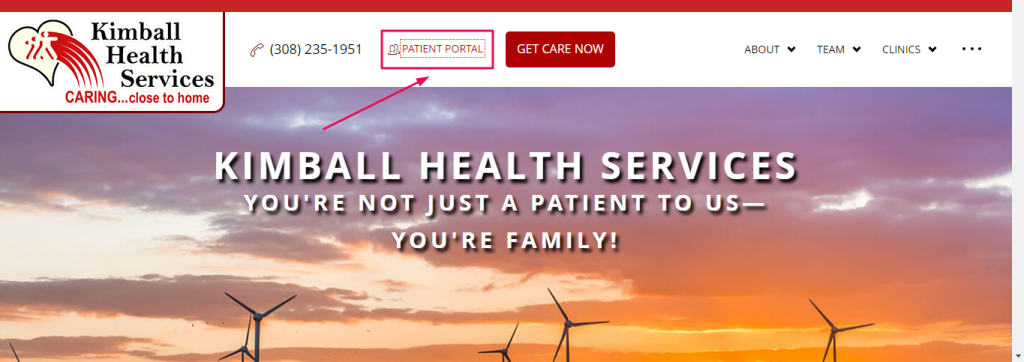 Kimball Health Services Patient Portal 