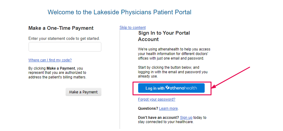 Lakeside Physicians Patient Portal 