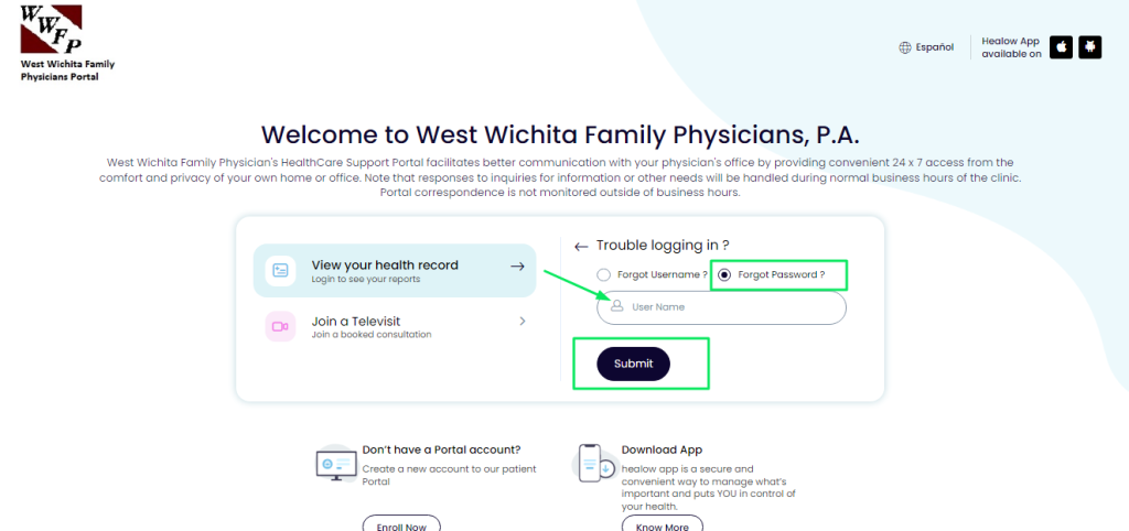 West Wichita Family Physicians Patient