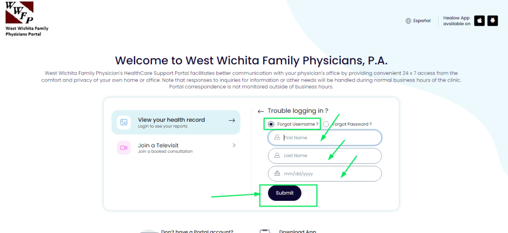 West Wichita Family Physicians Patient