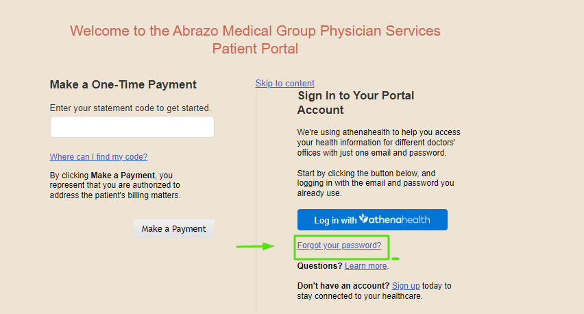 Abrazo Medical Group Patient Portal