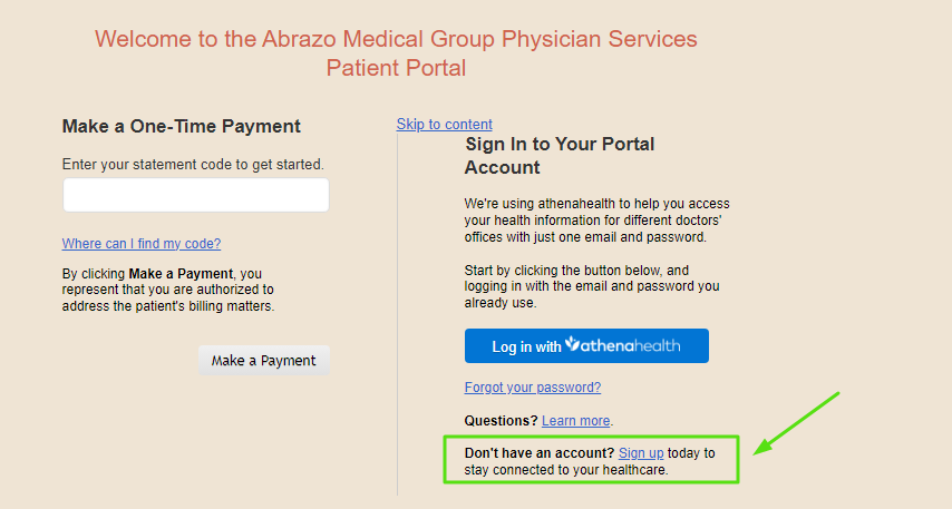 Abrazo Medical Group Patient Portal