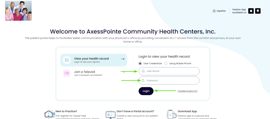 Axcess Point Patient Portal