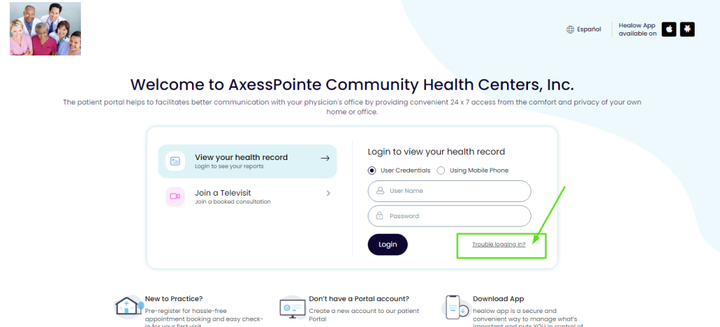 Axcess Point Patient Portal