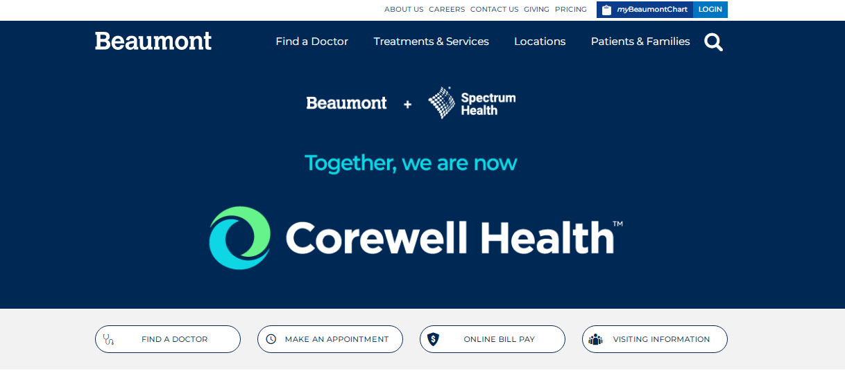 Beaumont Health System Patient Portal