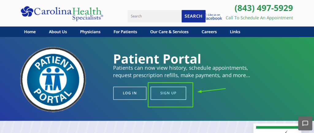 Carolina Health Specialists Patient Portal