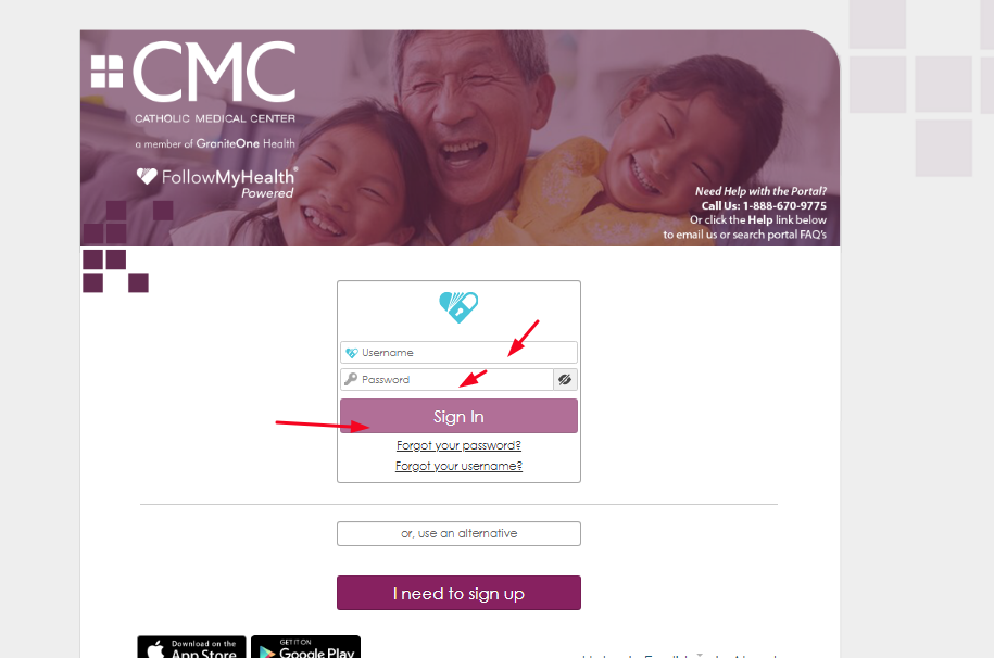 Catholic Medical Center Patient Portal