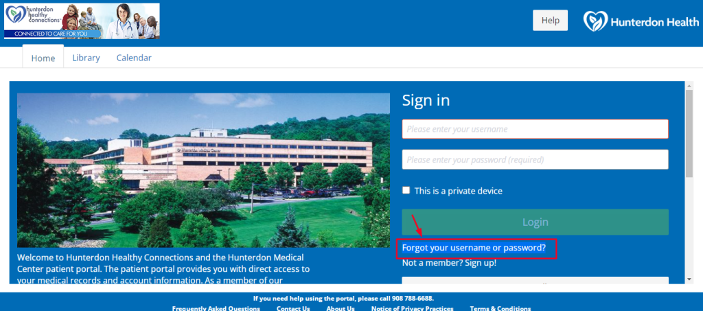 Hunterdon Patient Portal