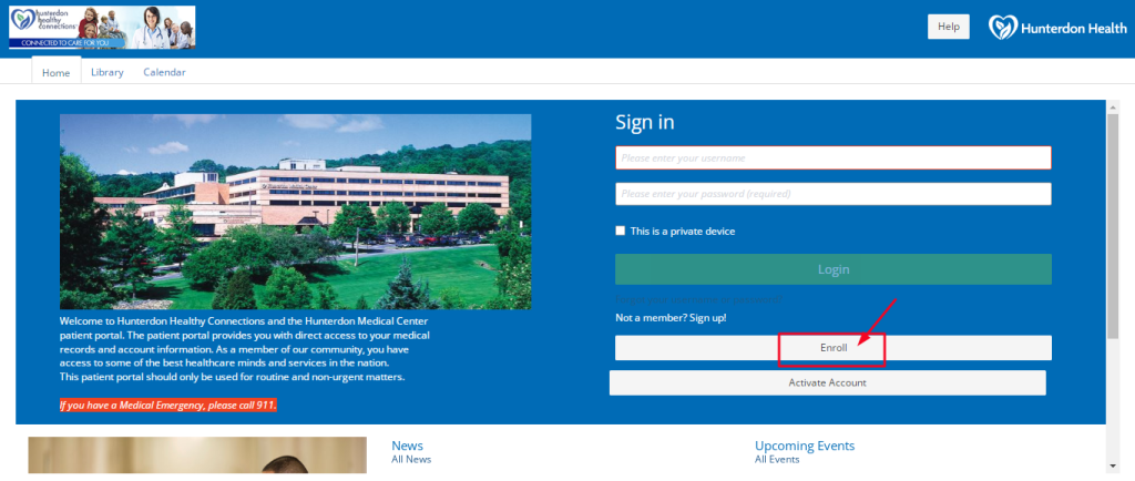 Hunterdon Patient Portal