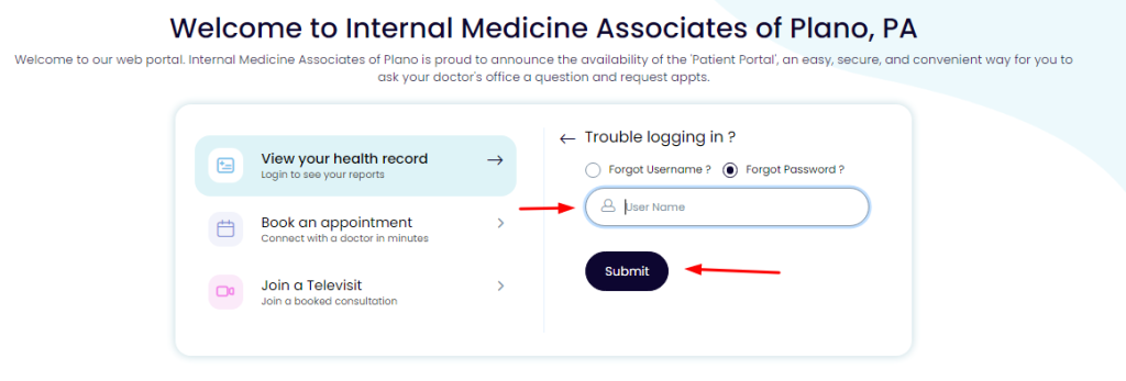 Internal Medicine Associates of Plano, Patient Portal