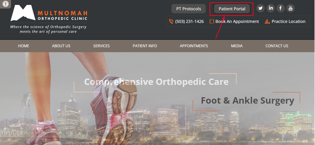 Multnomah Orthopedic Clinic Patient Portal