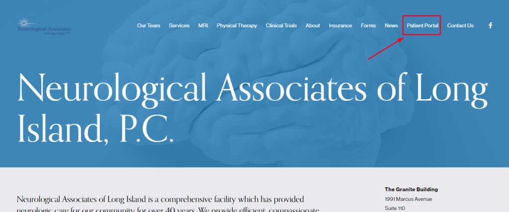 Neurological Associations of Long Island Patient Portal