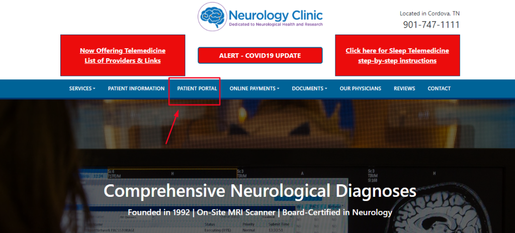 Neurology Clinic Patient Portal 