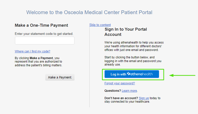 Osceola Medical Center Patient Portal 