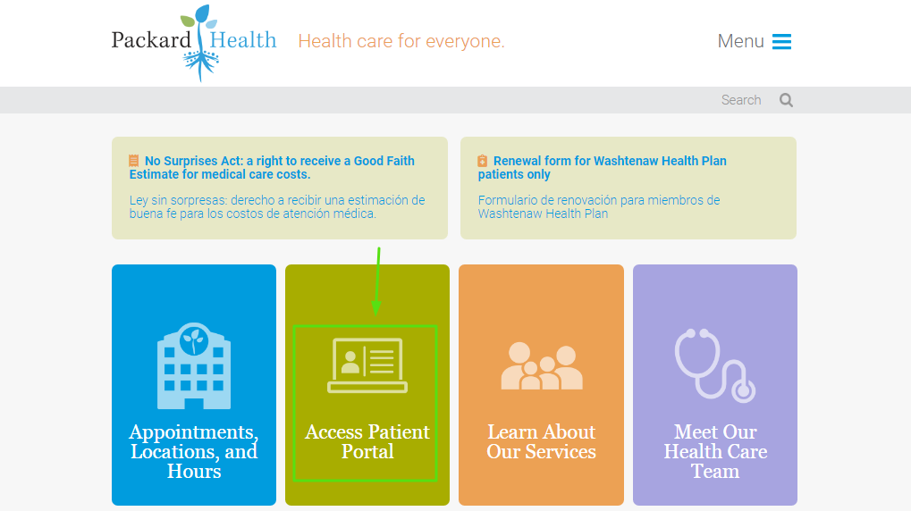 Packard Health Patient Portal