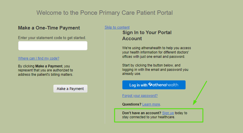 Ponce Primary Care Patient Portal 