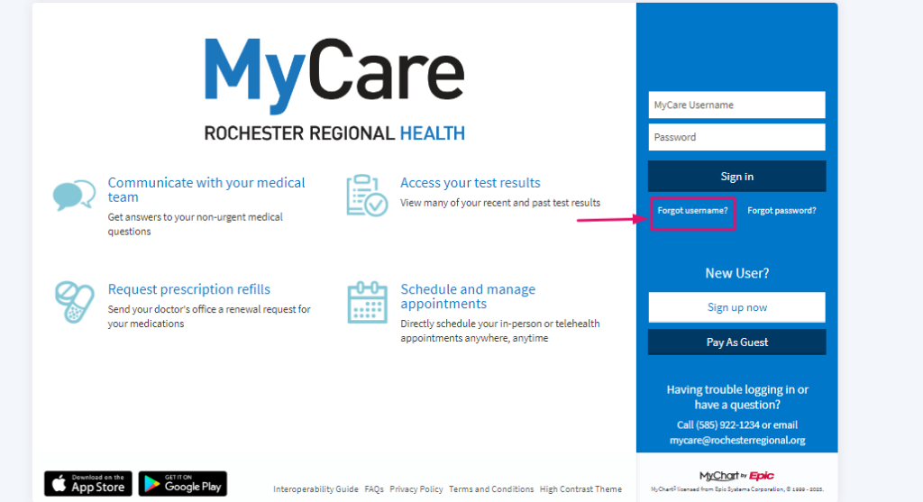 Rochester Regional Patient Portal