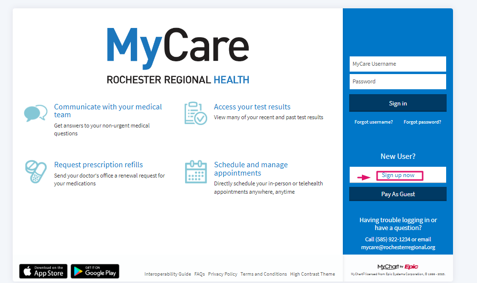 Rochester Regional Patient Portal