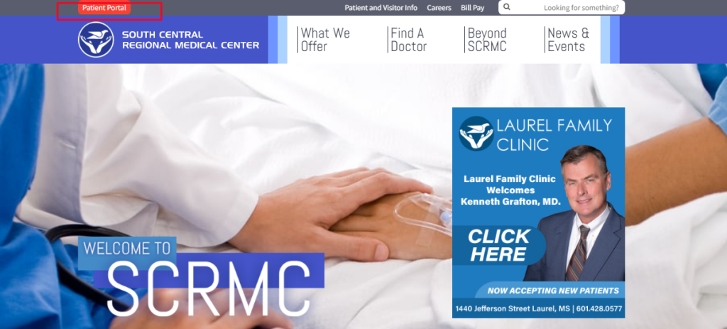 SCRMC patient portal