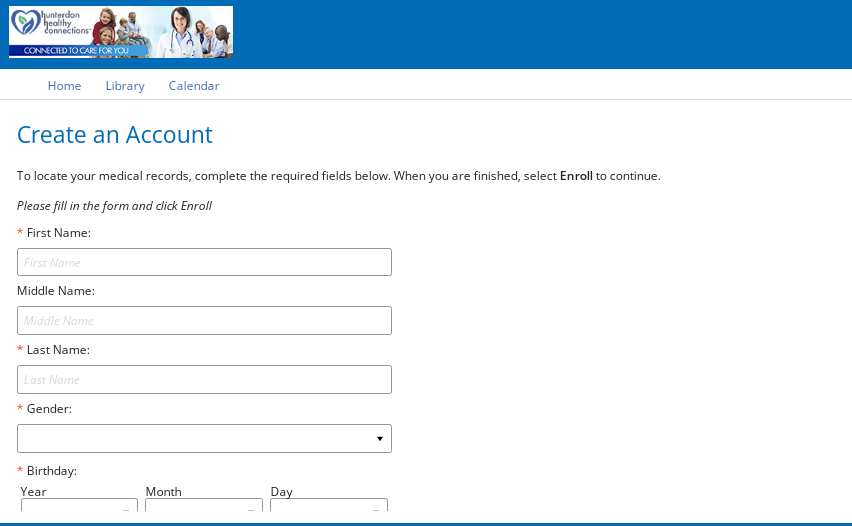 Hunterdon Patient Portal