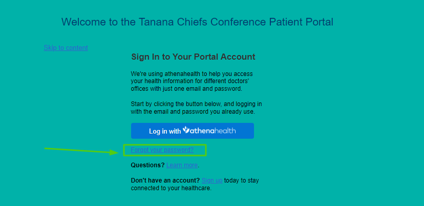 Tanana Chiefs Conference Patient Portal