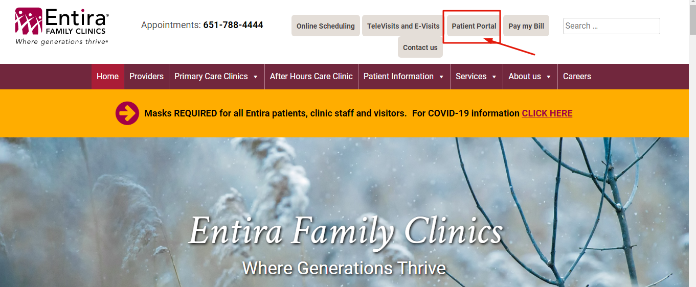 Entira Family Clinics Patient Portal Telegram