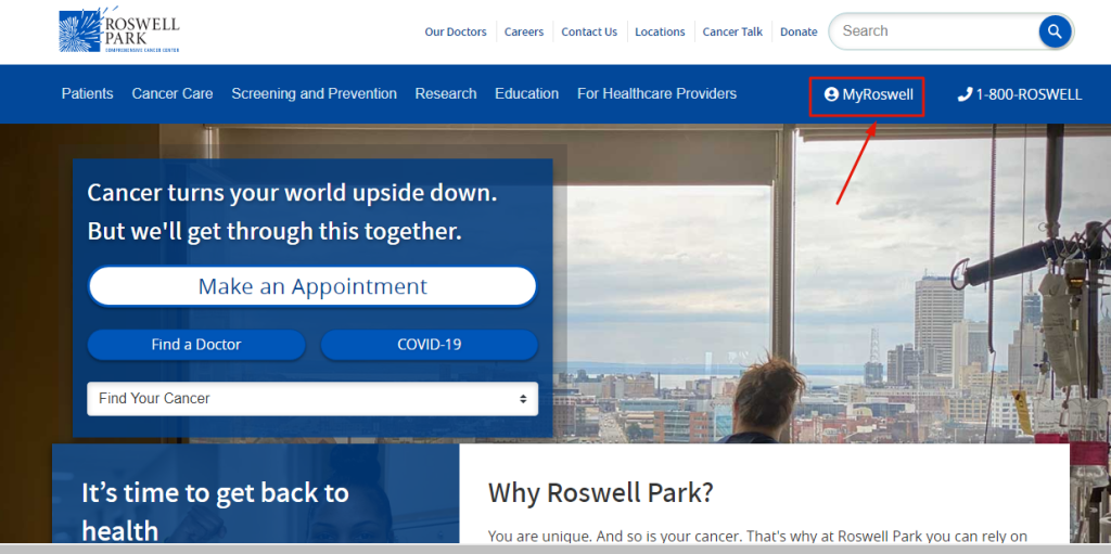 Roswell Park Patient Portal 