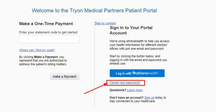 Tryon Medical Partners Patient Portal