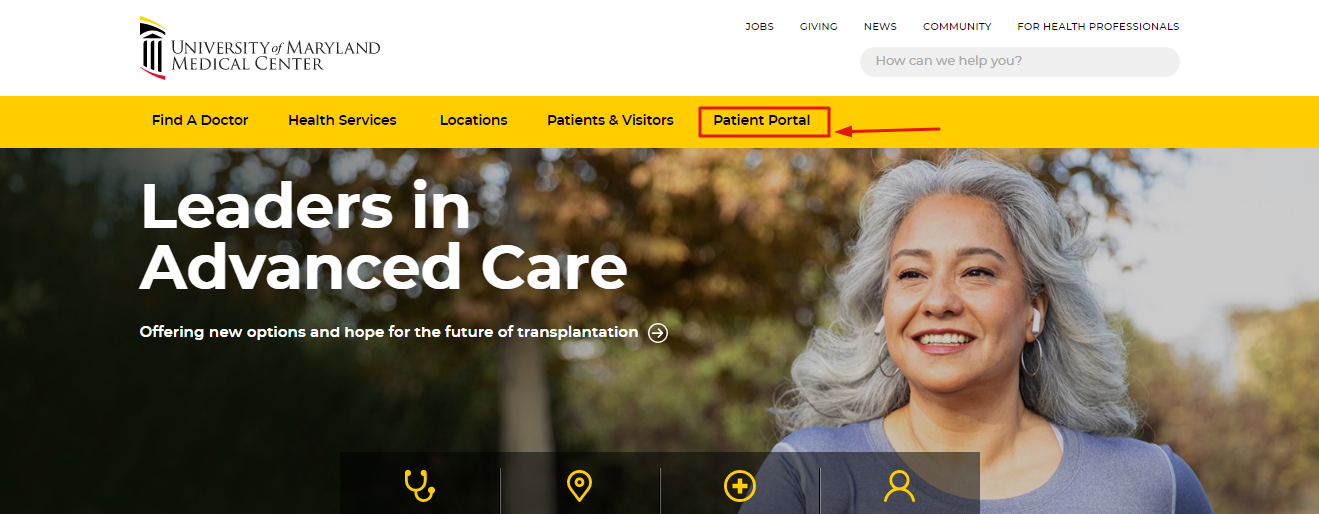 University of Maryland Patient Portal