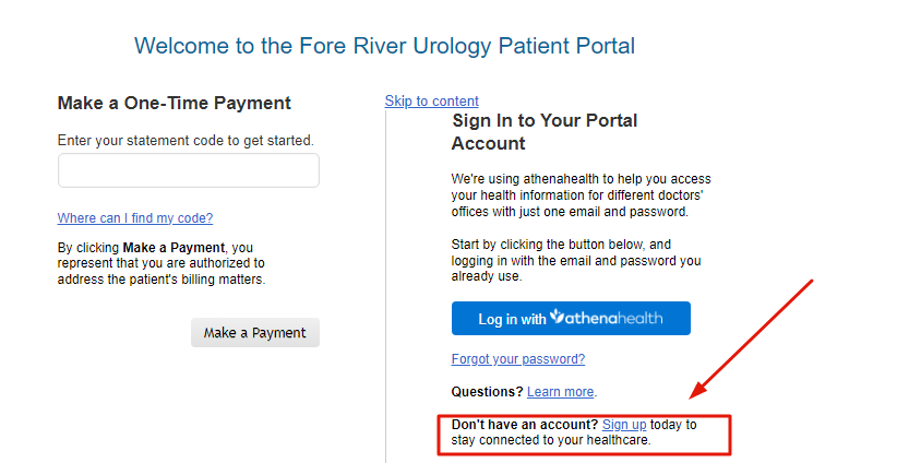 Fore River Urology Patient Portal