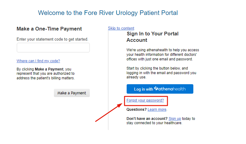 Fore River Urology Patient Portal