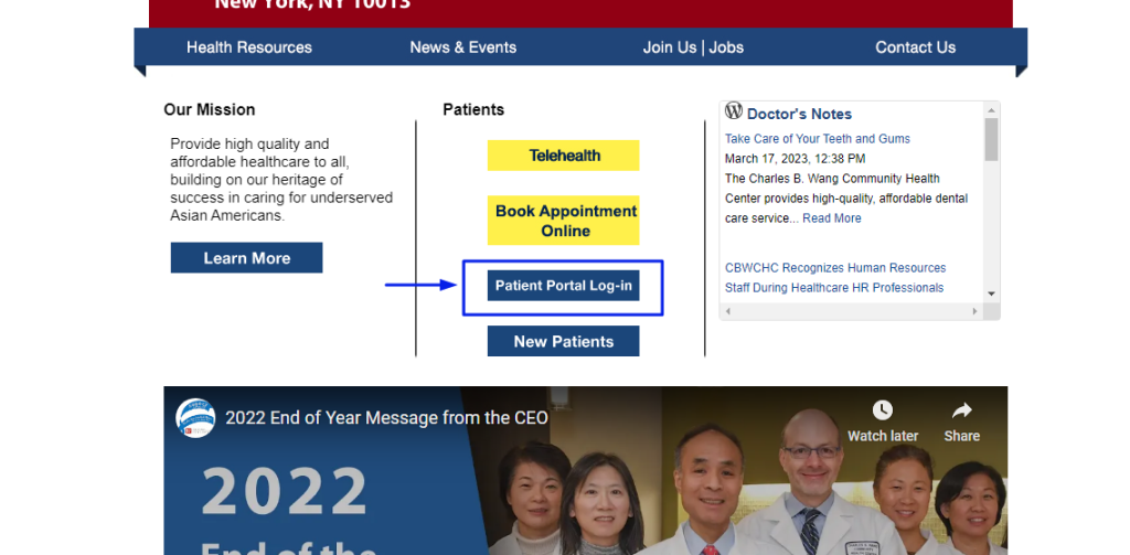 Charles B Wang Patient Portal