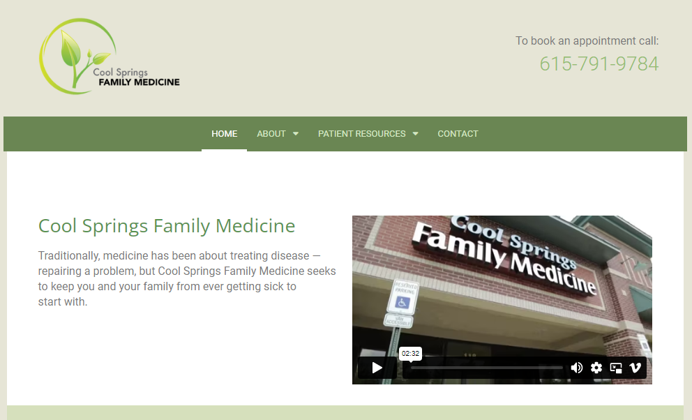 Cool Springs Family Medicine Patient Portal
