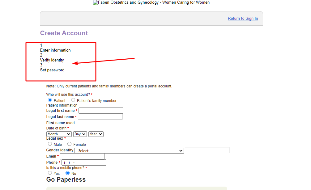 Faben Patient Portal