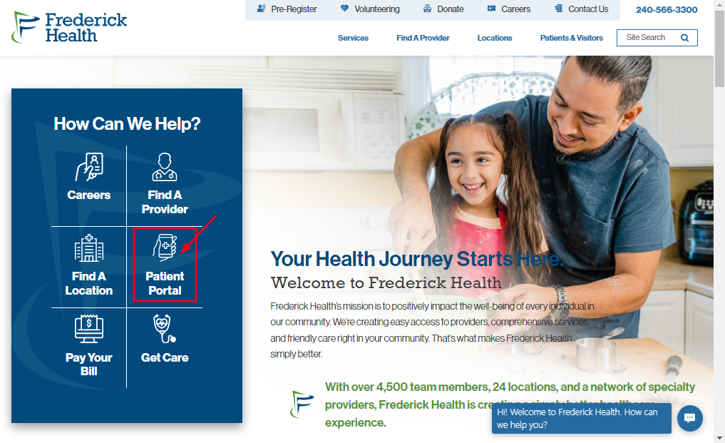 Frederick Health Patient Portal