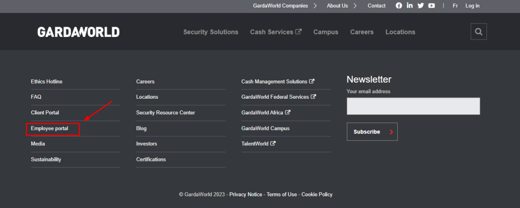 Gardaworld Employee Portal 