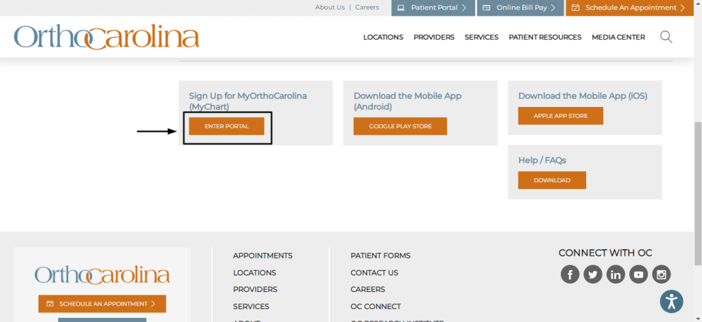 Orthocarolina Patient Portal 