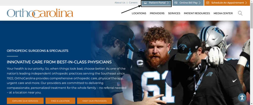 Orthocarolina Patient Portal
