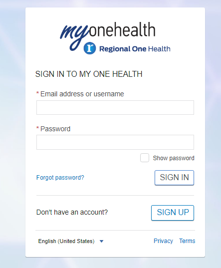 Regional One Health Patient Portal