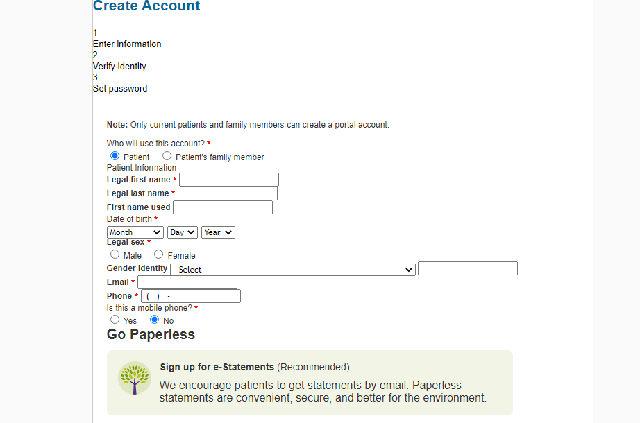 Resurgens Patient Portal