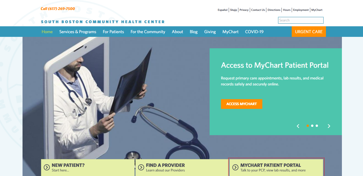 South Boston Community Health Center Patient Portal