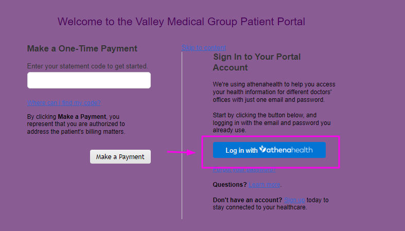 Valley Medical Group Patient Portal