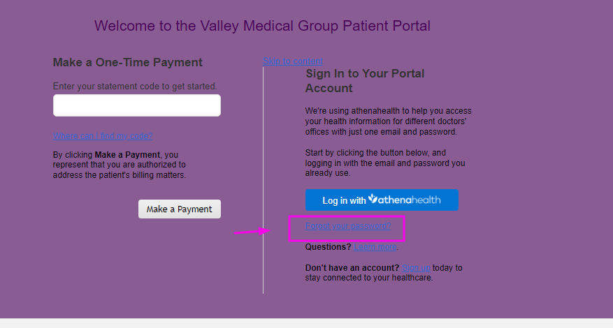 Valley Medical Group Patient Portal